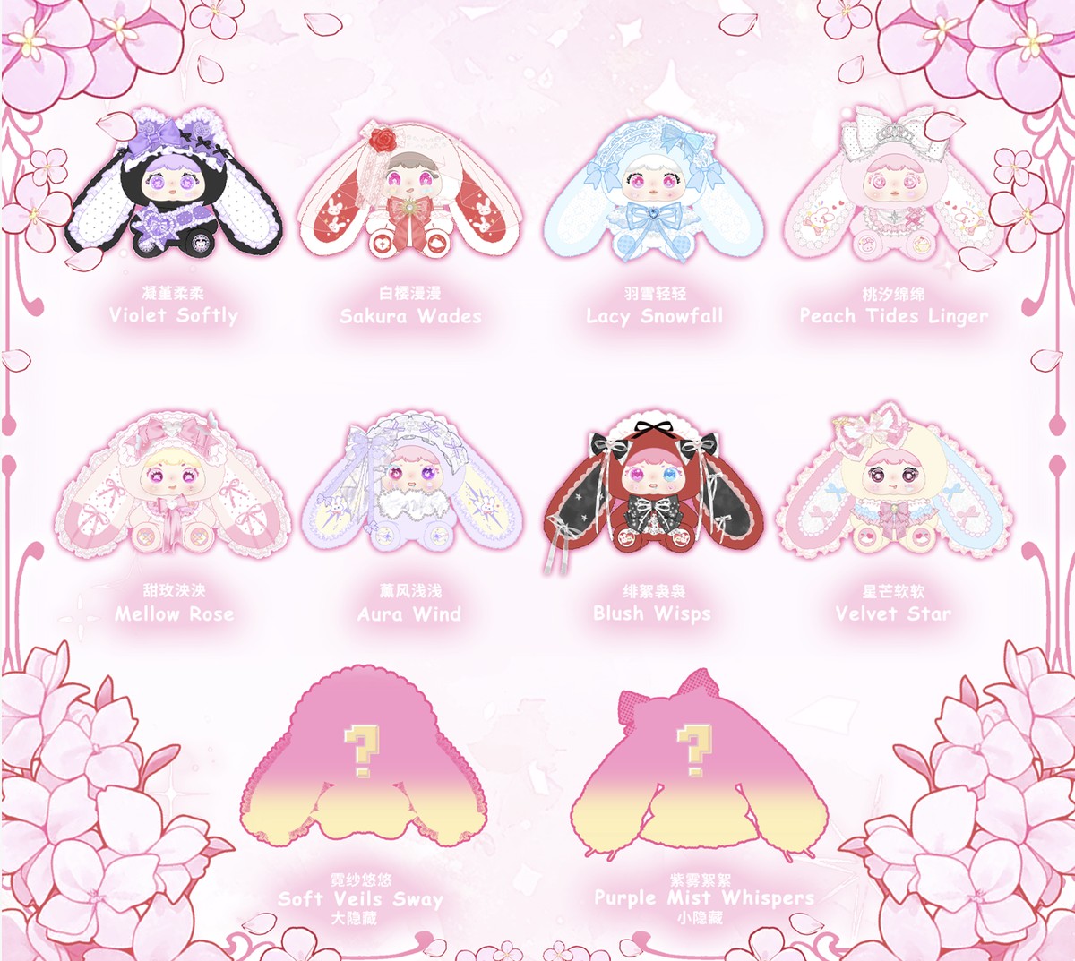 Jiimo Dream Light Ode 700% Series Blind Box Plush Doll