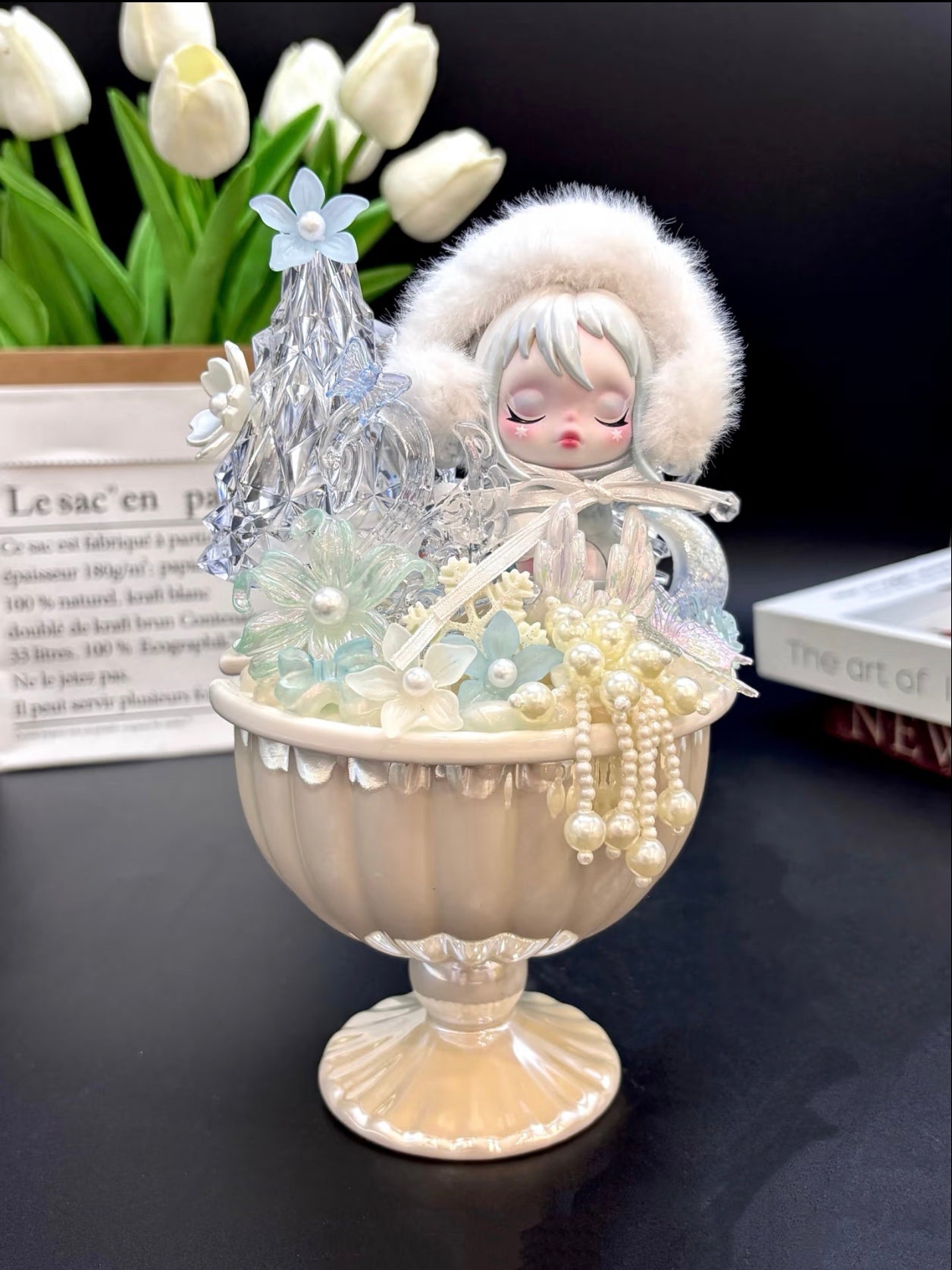 Unique Handmade Blind Box Doll Ceramic Water Cup – One of One Edition